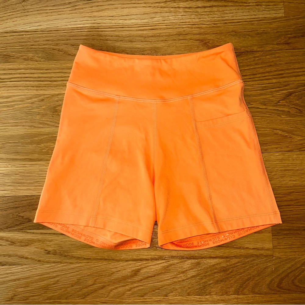 Orange Biker Shorts